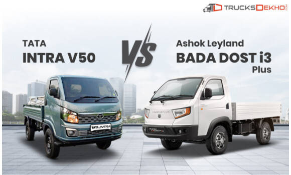 Tata Intra V50 Vs Ashok Leyland Bada Dost I3 Plus: Specification ...