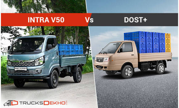 Tata Intra V Vs Ashok Leyland Dost Specs Comparison Trucks Cardekho Com