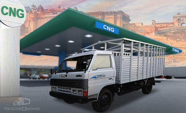 SML Isuzu Rolls Out CNG Truck Sartaj HG72 in Jaipur