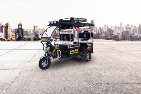 Mini Metro Gold SS Battery Operated E Rickshaw 4-Seater/Electric