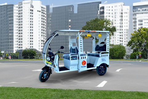 Om Raj Autotech Battery E Rickshaw 4 Seater/Electric