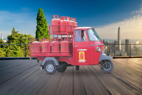 Piaggio Gas Cylinder Carrier